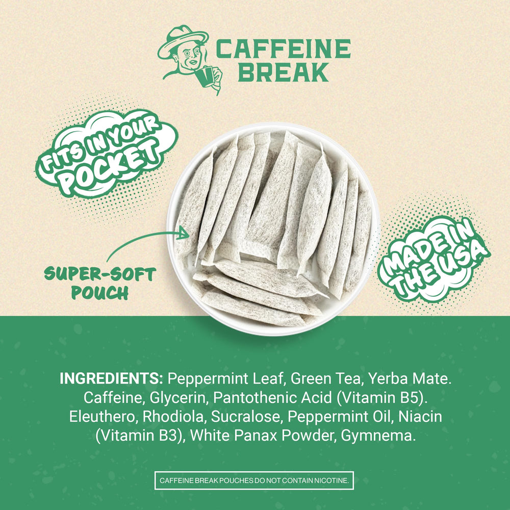 Caffeine Break Made in USA label signals trusted quality and consistency