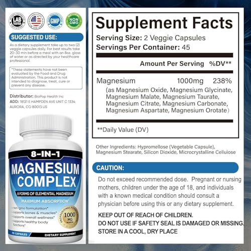 Caicieter Magnesium Complex two-bottle set shown for value