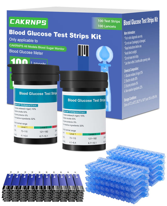 CAKRNPS blood glucose test strips for accurate readings with CAKRNPS meters