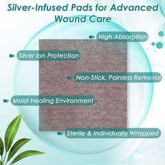 CAKRNPS Non-stick alginate dressing ensuring painless removal.