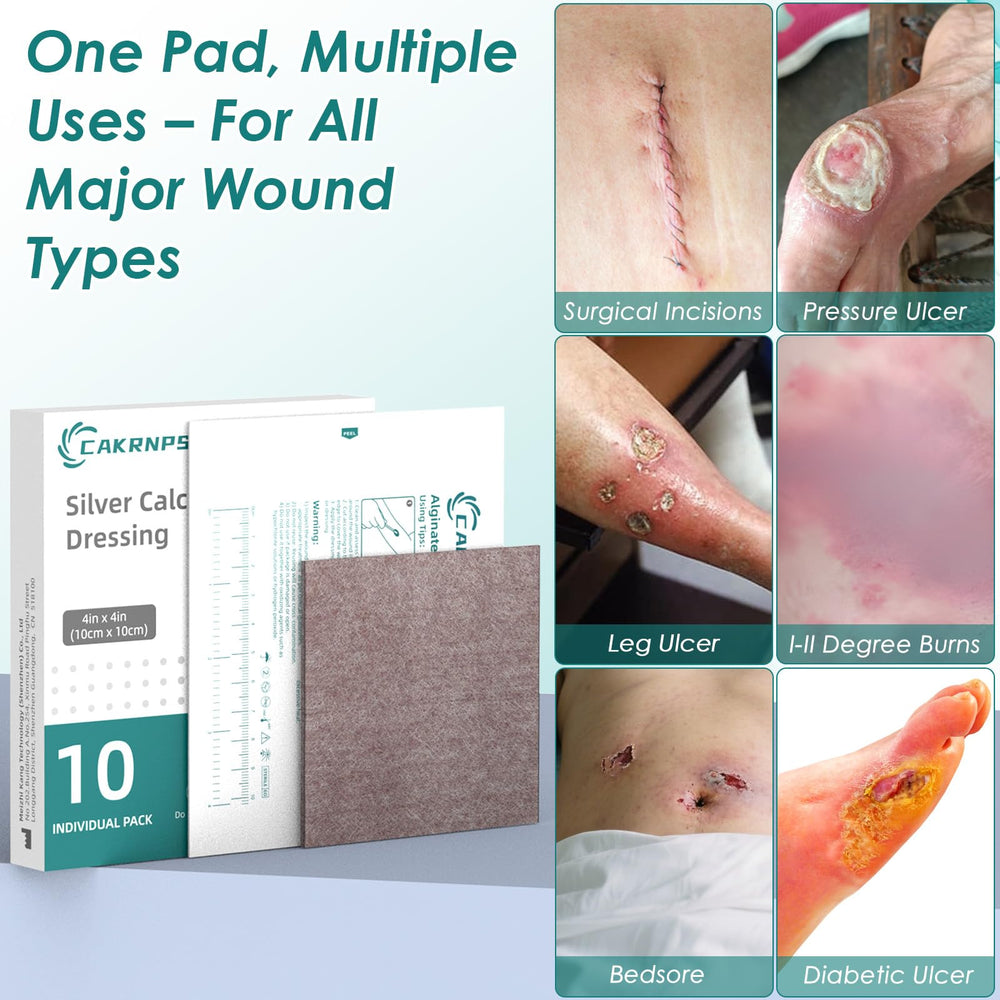 CAKRNPS Silver-ion protection helps manage exudate.