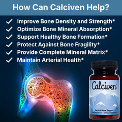 Calciven calcium-magnesium-boron tablets showing mineral balance