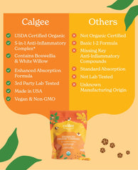 Calgee daily wellness bottle promoting convenient joint comfort.