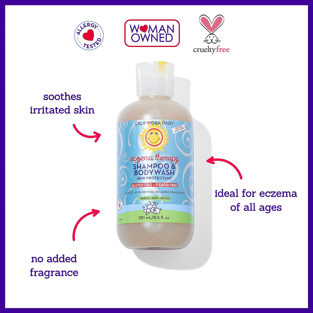 California Baby allergen-tested label shown on packaging.