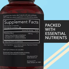 California Basics fiber supplement being poured into a glass for hydration