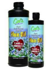 Cal's Flax Oil family-use scene implies a family-friendly supplement option.