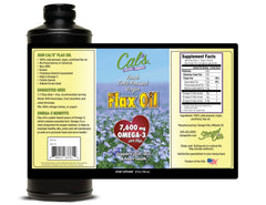 Cal's Flax Oil in the kitchen suggests adding to salads and dressings.