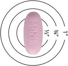 Caltrate Minis bottle side view with cap visible.