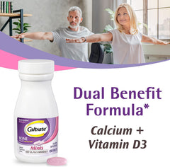 Caltrate Minis capsules close-up, easy-to-swallow daily supplement.