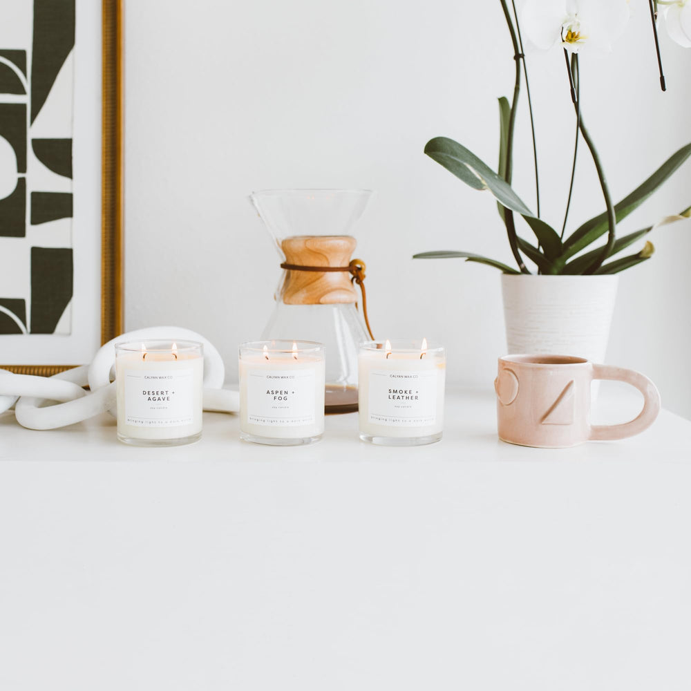 Calyan Wax Co. Gift packaging, ready for gifting.