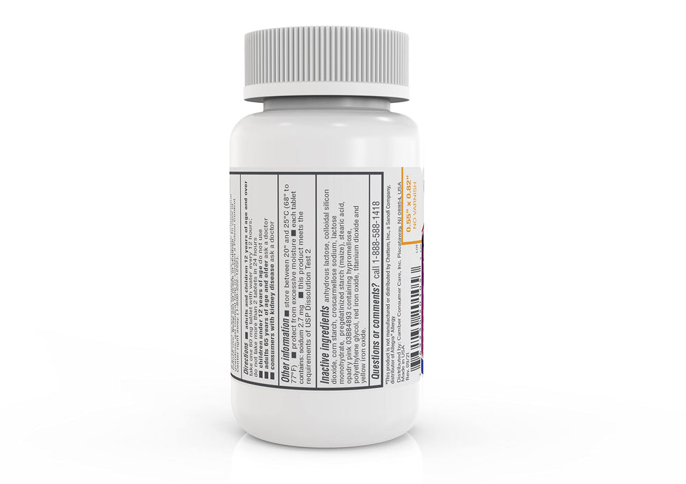 Outdoor scene with Camber tablets for seasonal allergy management.