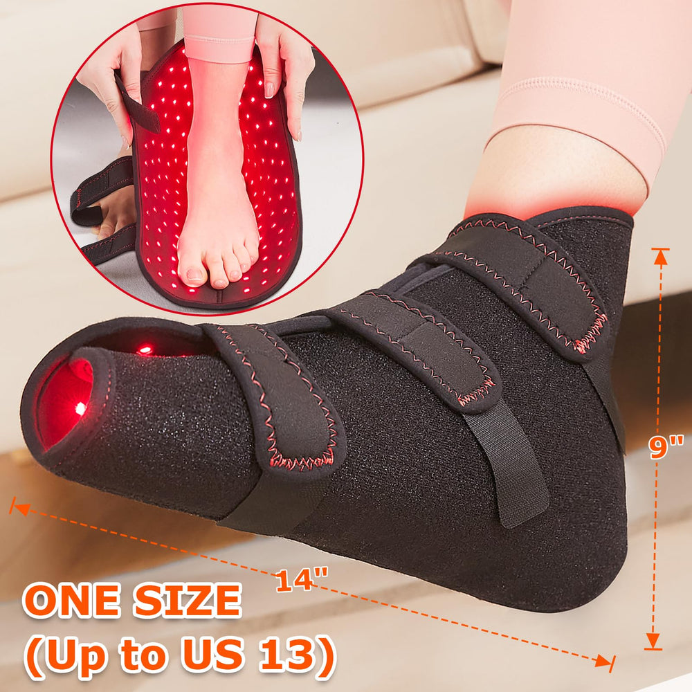 CAMECO infrared therapy shoe temperature settings panel for personalized comfort.