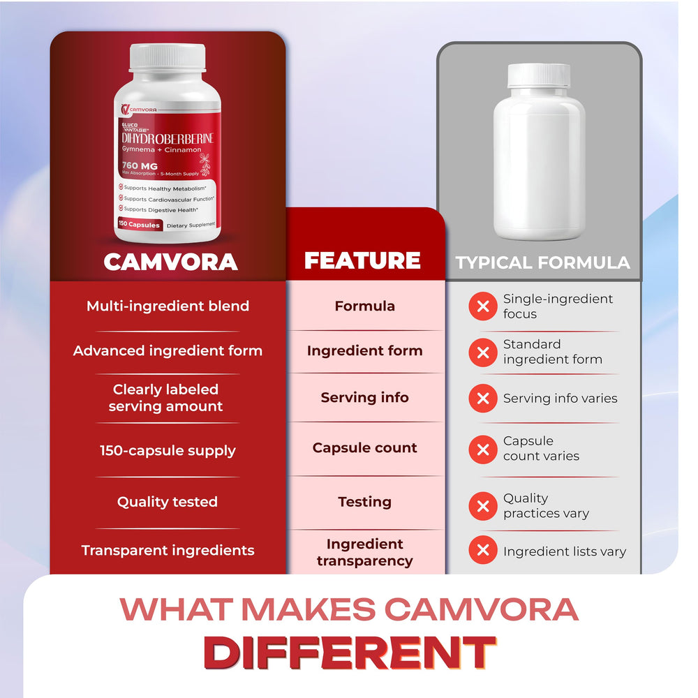 CAMVORA GMP-certified facility seal signals strict quality and safety standards