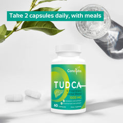 Canarata Tudca product image focusing on detox and repair potential.
