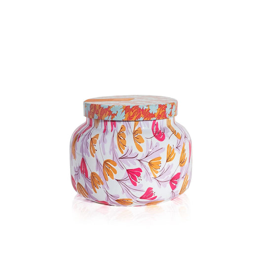 Capri Blue Pattern Play jar candle with tropical fragrance for bright spaces.