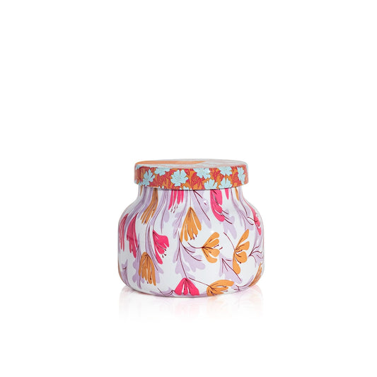 Capri Blue Pattern Play petite jar candle with bold pattern and vibrant scent for small spaces.