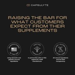 CAPSULYTE Pregame health hero shot suggesting calm support after drinking