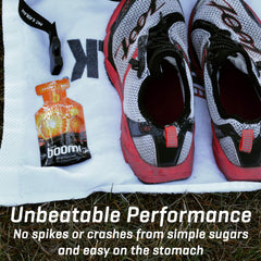 Carb Boom electrolyte-containing gel supports hydration during workouts