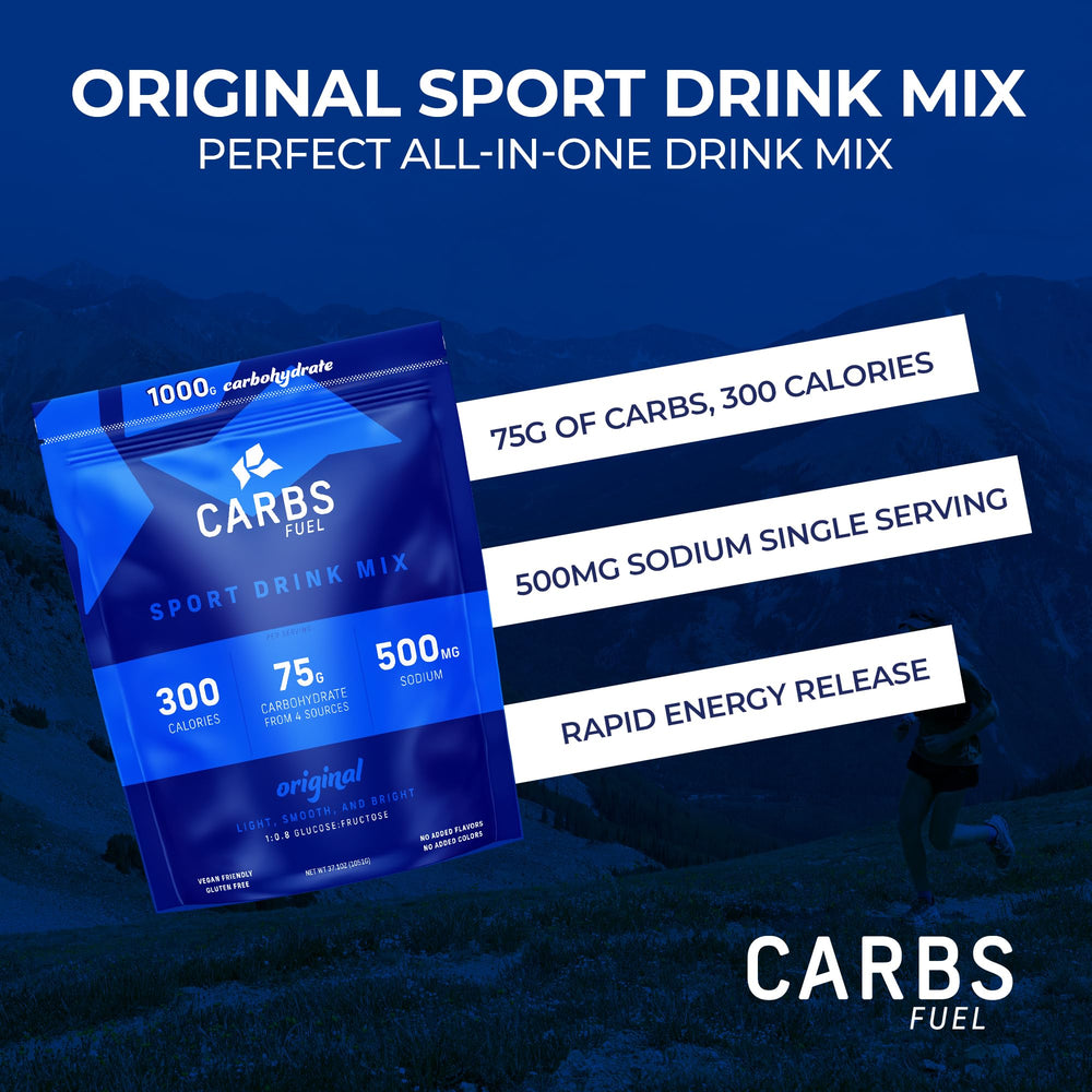 Carbs Fuel energy gel front pack showing clean, simple fueling