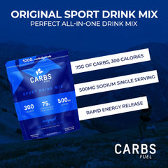 Carbs Fuel energy gel front pack showing clean, simple fueling
