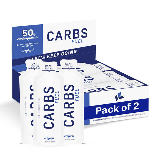 Carbs Fuel Original Energy Gel 55ml front view shows convenient on-the-go fueling.