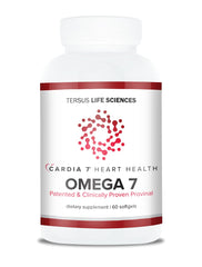 The CARDIA7 heart-health-omega7-softgel supports healthy cholesterol balance.