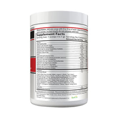 Cardio 911 bottle label close-up shows L-Arginine and L-Citrulline blend.