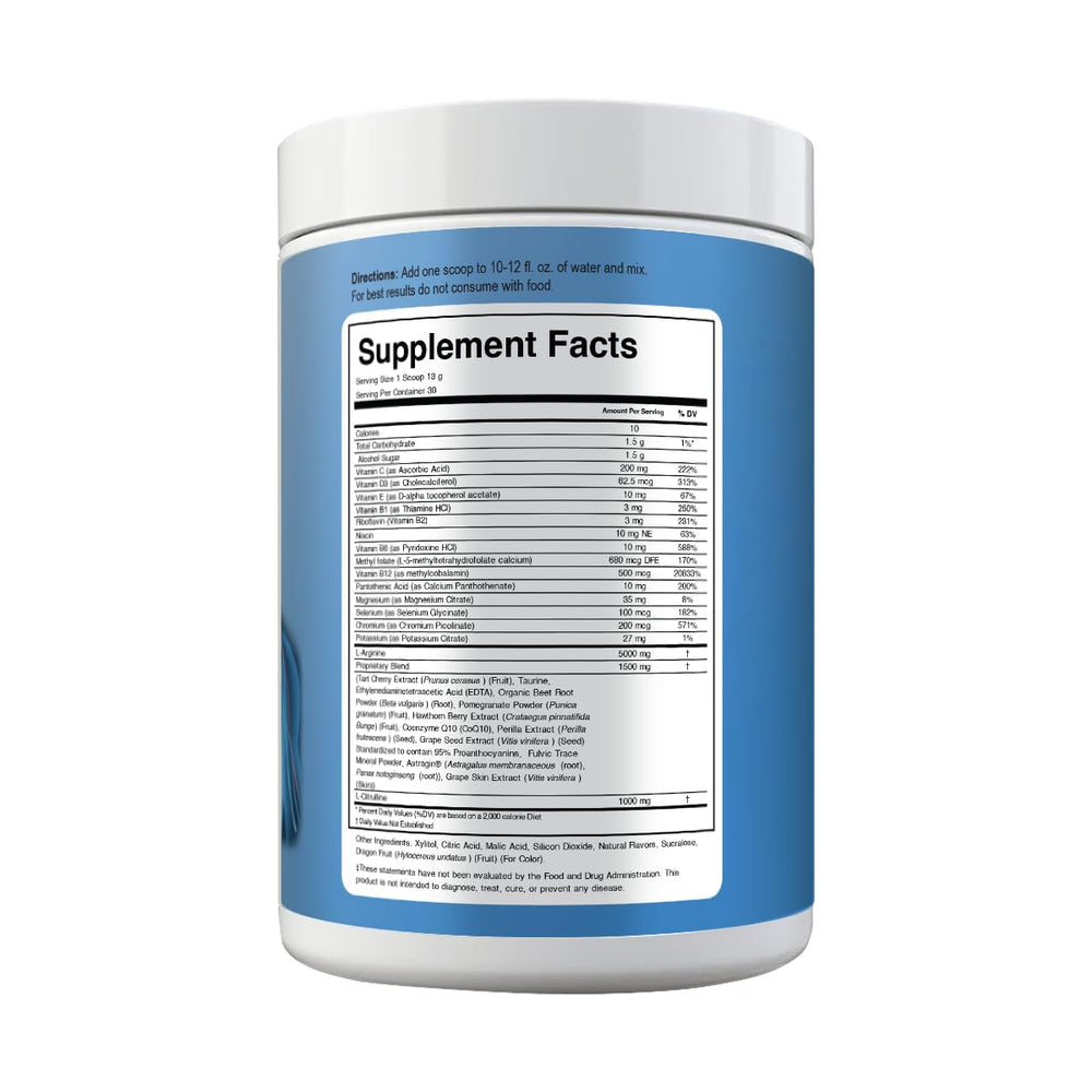 Cardio 911 Combo+ beet root ingredients emphasize natural color and flavor with circulation-friendly nutrients.