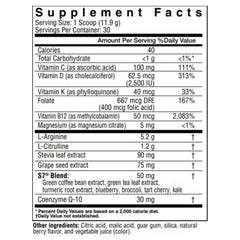 Cardio Defender scoop with powder ready to mix into a workout drink.