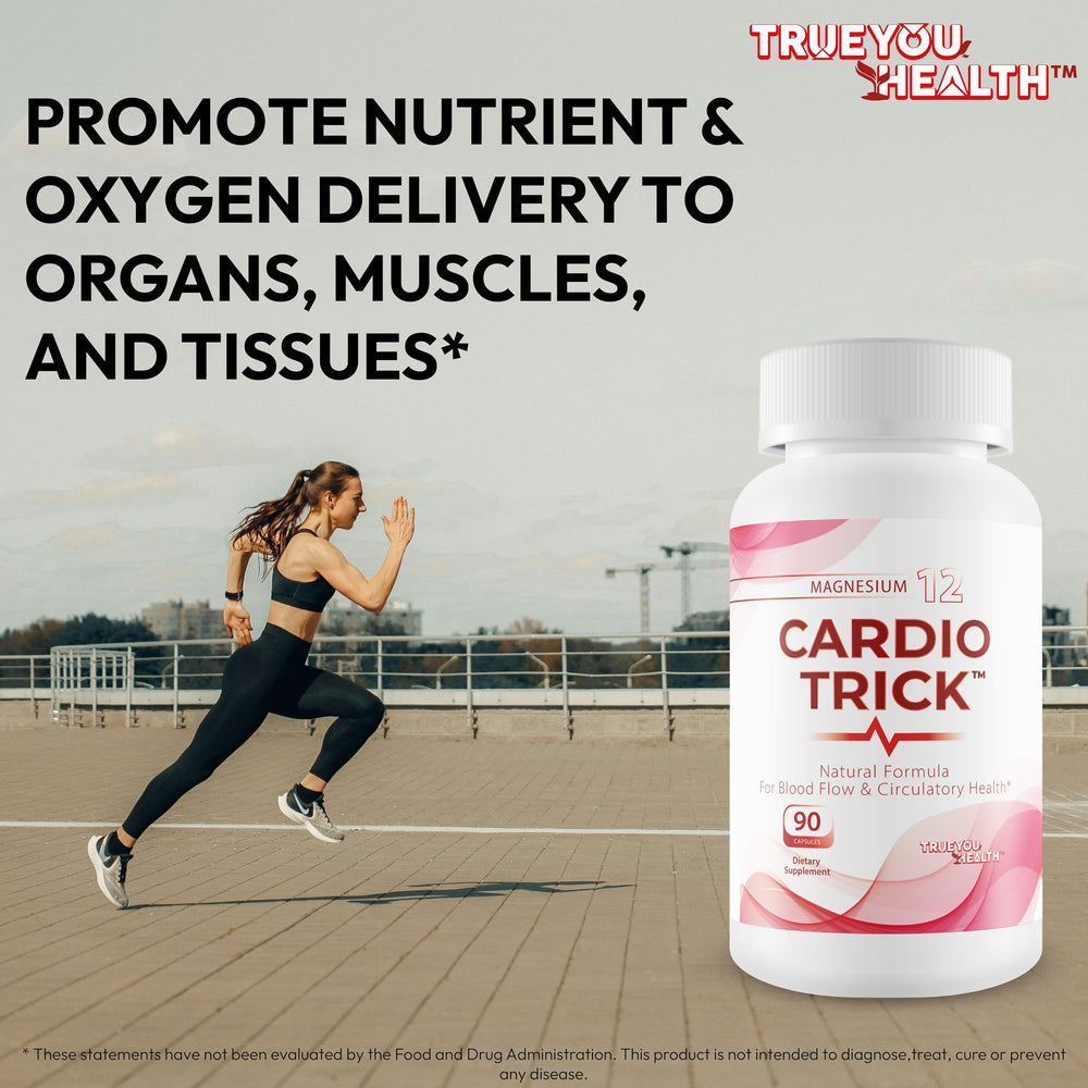 Cardio Trick bottle on desk ready for daily routine