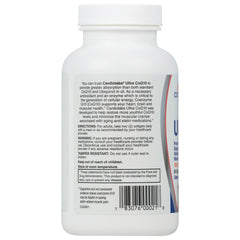 Safflower oil base and CardioTabs Ultra CoQ10 label close-up.