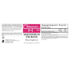 Cardiovascular Research magnesium taurate capsules ready for convenient supplementation