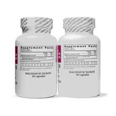 Cardiovascular Research Magnesium Taurate capsules close-up emphasizing bioavailability for daily use