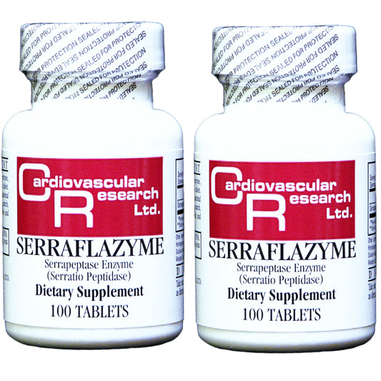 Cardiovascular Research Serraflazyme bottle with enteric coating for digestion support