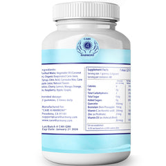Care 4 Harmony Quercetin Gummies vegan plant based pectin formula close up.