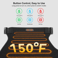 Carecomfi three heat levels and vibration offer customizable relief.