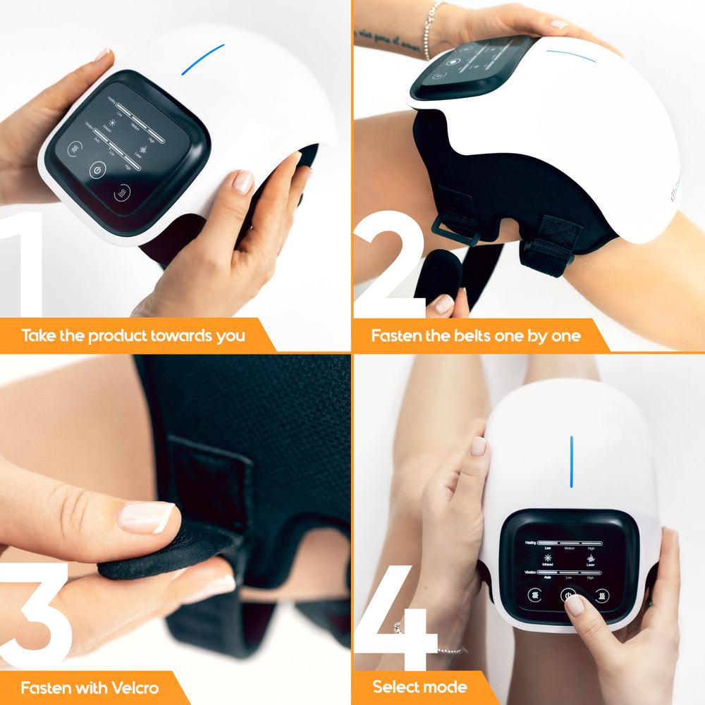Careella knee massager Type-C fast charge supports quick power ups.