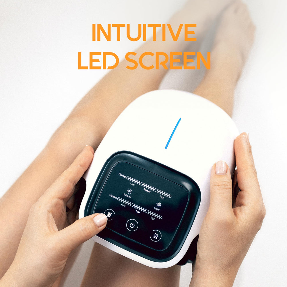 Careella wireless knee massager with rechargeable battery enables extended sessions.