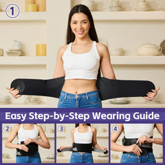 CAREKING back brace adjustable waist up to 59 inches for a versatile fit.