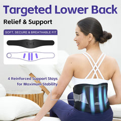 CAREKING cordless heating pad back vibration modes for targeted massage.