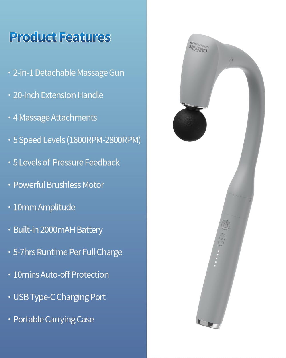 CAREKING gift-ready wellness tool suitable for athletes and busy professionals.