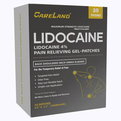 Careland 4% lidocaine patch 35-count pack for targeted relief