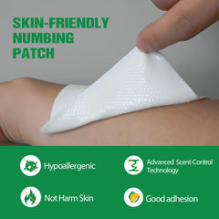 CARELAND back and shoulder patch in-use for targeted relief.