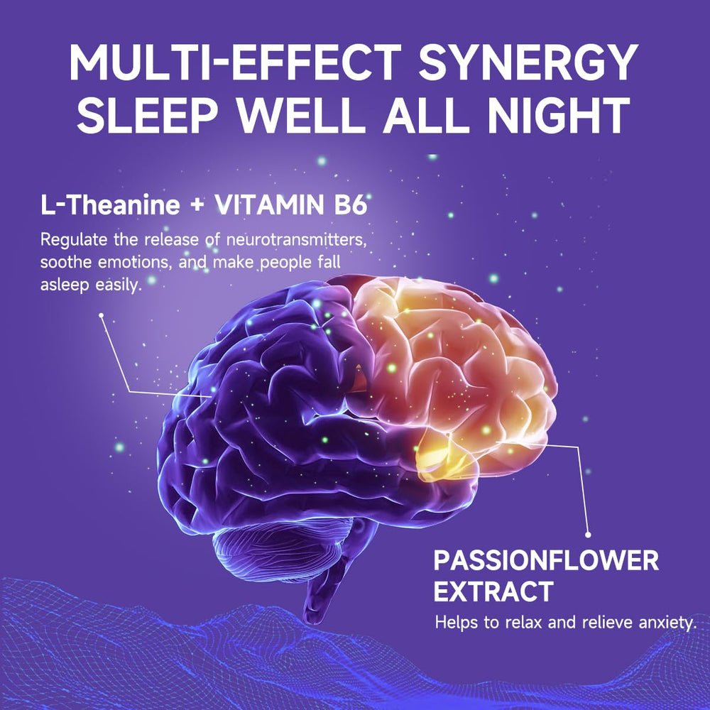 careleaf Sleep Gummies herbal blend closeup with botanicals