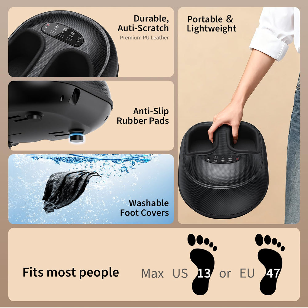 CARESKY foot massager washable liners maintain hygiene and easy cleaning