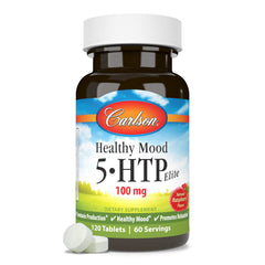 Ingredient label highlight 100 mg 5-HTP per serving for transparency.