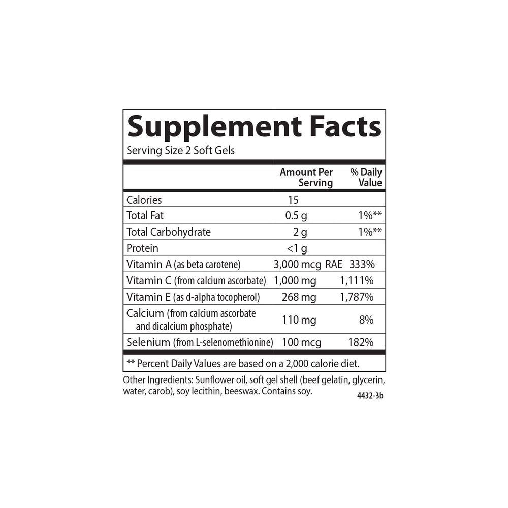Carlson ACES selenium visual emphasizes essential mineral in antioxidant support