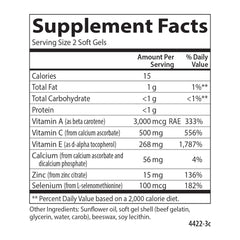 Carlson ACES + Zn immune-support visual showcases antioxidant blend.
