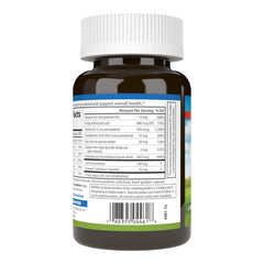 Carlson Blood Nutrients bottle label highlights potency and quality guarantee