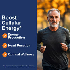 Bottled Carlson Co-Q10 softgels on a clean surface for everyday use